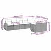 VidaXL Garden Lounge Set with Cushions 9 Pcs, Patio Sofas, Patio Furniture Set, Outdoor Furniture, Black 3254173