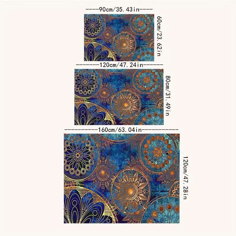 Bohemian Visual Effect Carpet, Durable And Easy-To-Clean Home Decor, Bedroom Rug, Living Room Coffee Table Floor Mat