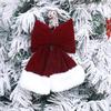 Flocking Velvet Bowknot Decoration Soft Bowknot Hanging Ornament  Holiday Season