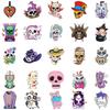 50 Girl Skull Series Pp Waterproof Decorative Stickers Personalized Purple Hair Witch Stickers Chang