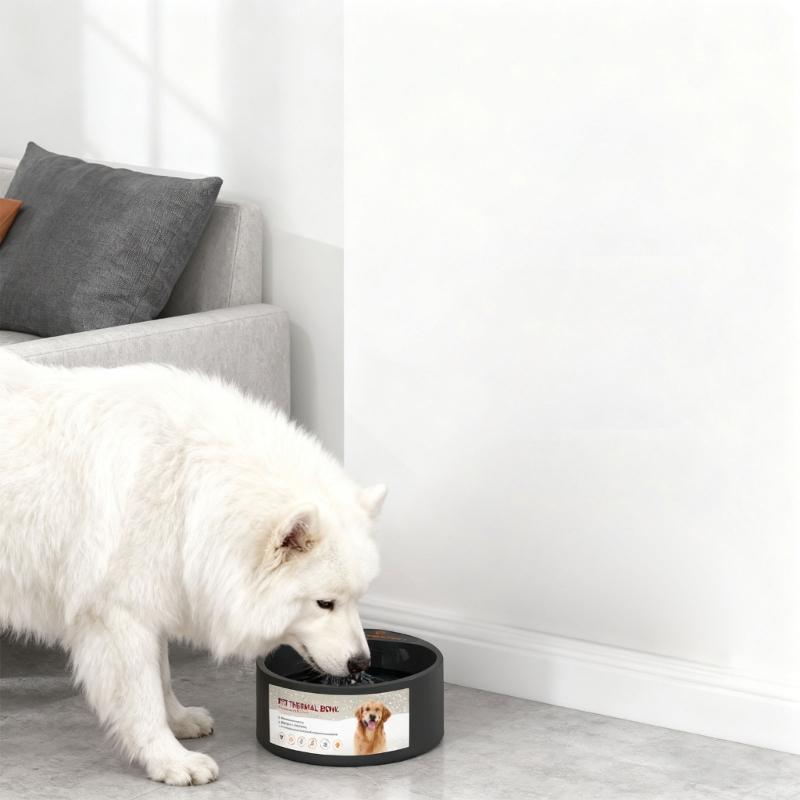 Heated Pet Bowl For Cats And Dogs With Antislip Base Temperature Control Dish For Cold Weather Indoor Outdoor Use