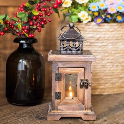 Elegant Premium Durable Eco-friendly Wooden Hollow Hanging Tea Light Holder Candlestick Candle Rack