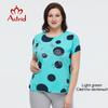 Astrid Summer Women's T-shirt 2023 Cotton Top Women Oversized Fashion Polka Dot Tee Butterfly Pattern Diamonds Female Clothing