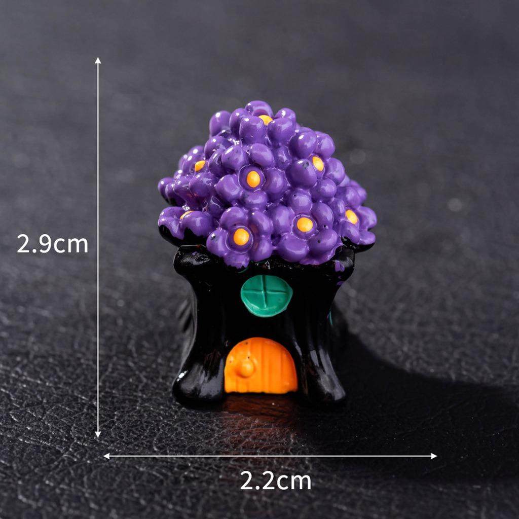 Resin Miniature Ornament Miniature Desktop Ornament Halloween Figurine Pvc Holiday Decorative Figurine For Indoor Decoration