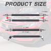 DREAMIZER 2× Universal Front Bumper Lip Support Splitter Rods Adjustable 8"-11" Strut Tie Bar Support Car Body Kit Support Rear Wing Strut Rod for