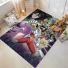 "Anime Style Carpet with Heroic Characters and Vibrant Colors Design" Suitable for use as an anti-slip for living room bedroom sofas