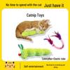 Catnip Gallberry Plush Caterpillar & Mantis Toy for Kitten Play & Boredom Relief