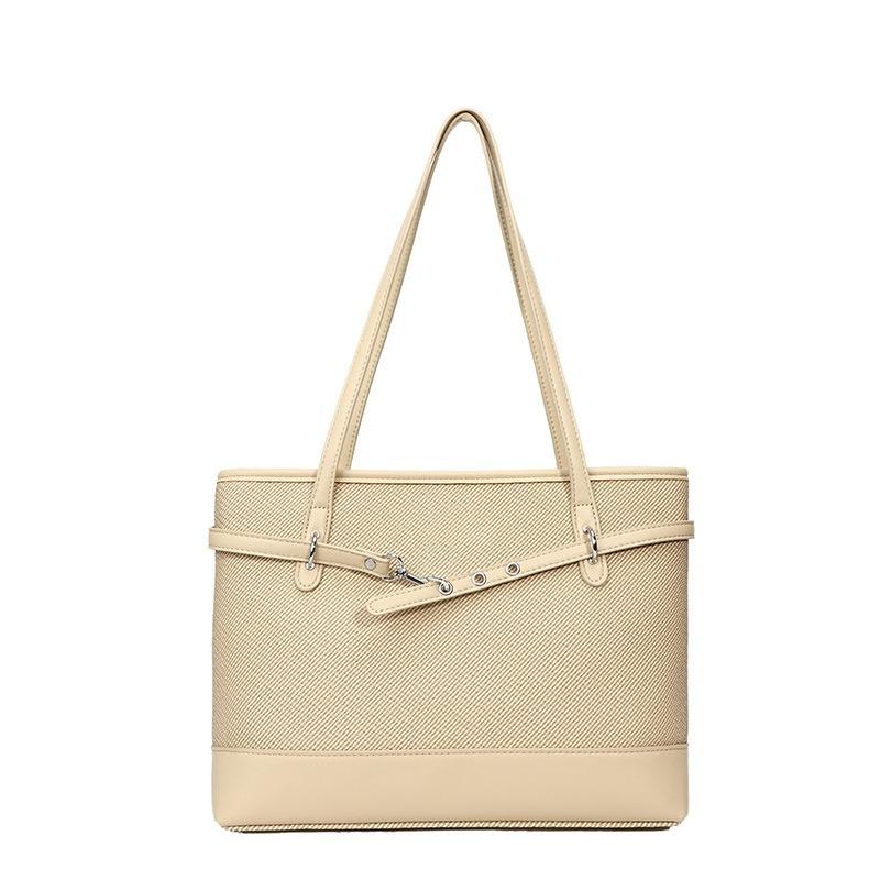 Large-capacity simple tote bag women's new niche design versatile shoulder bag work commuter bag