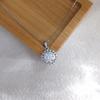 2 Carat Sunflower Moissanite Choker - S925 Sterling Silver Women's Necklace
