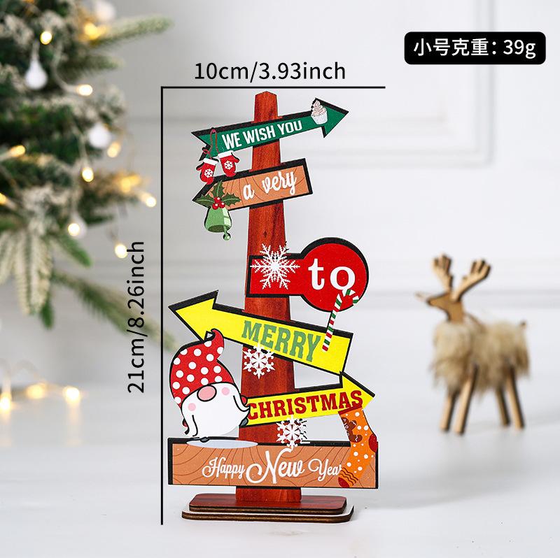 New Christmas Ornaments Festive Tabletop Christmas Tree Ornaments Christmas Tree Table Christmas Wooden Ornaments