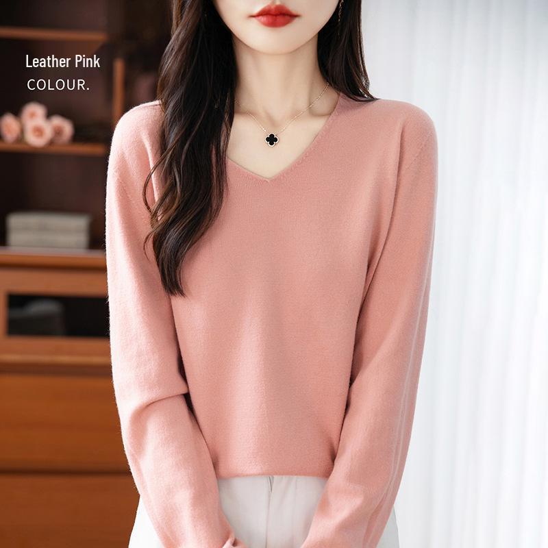V-Neck Soft Knit Layered Sweater - Spring & Autumn Style