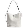 Willow Coated Canvas Shoulder Bag Large Women's Chalk White CW882-LHXUN