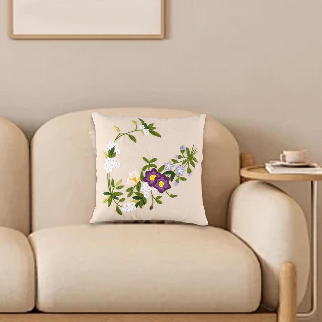 Embroidery Pillow Covers Kit Cross Stitch DIY Crafts Bedroom Decoration Sewing Supplies Cushion