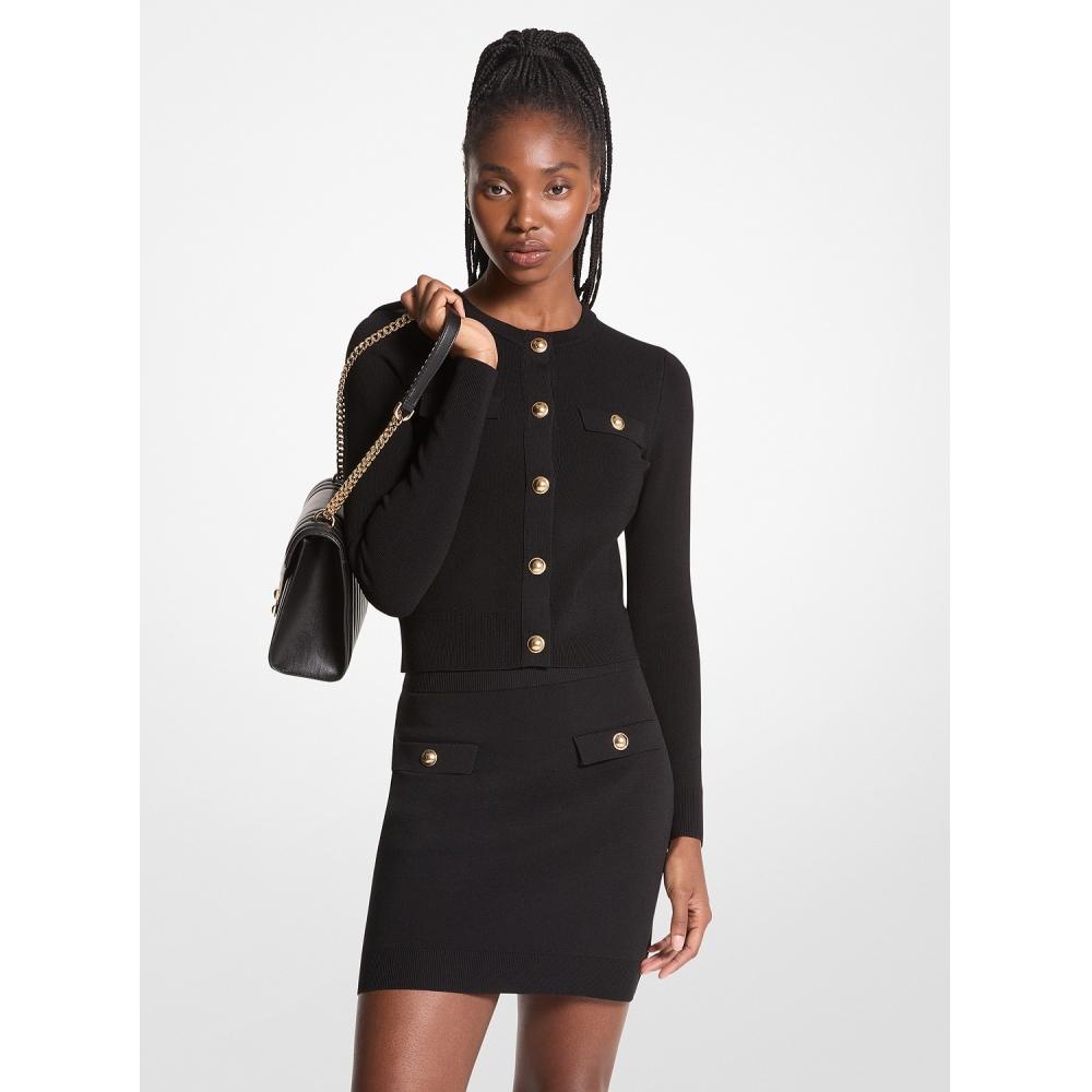 

Michael Kors эластичный трикотажный кардиган Jr460sq5zv1 черный XS