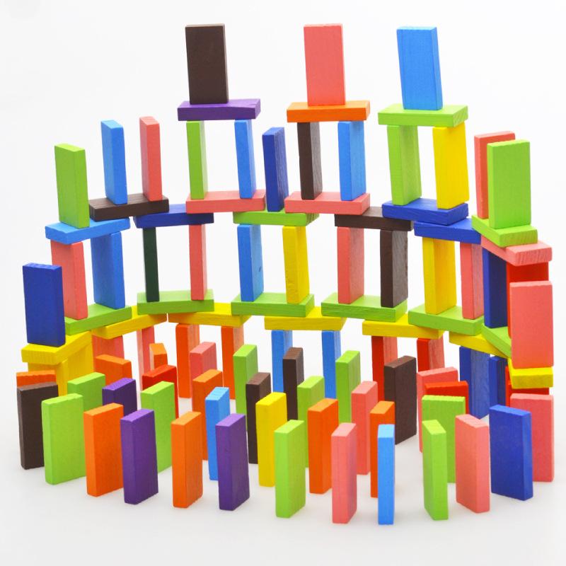 

Educational Dominoes Set with 120 Pieces – Fun Brain-Teasing Toy for Kids & Adults (YB163) 100 Pieces Multicolor