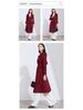 Hepburn Style Double-Breasted Wool Coat for Women - Autumn/Winter French Mid-Length Design