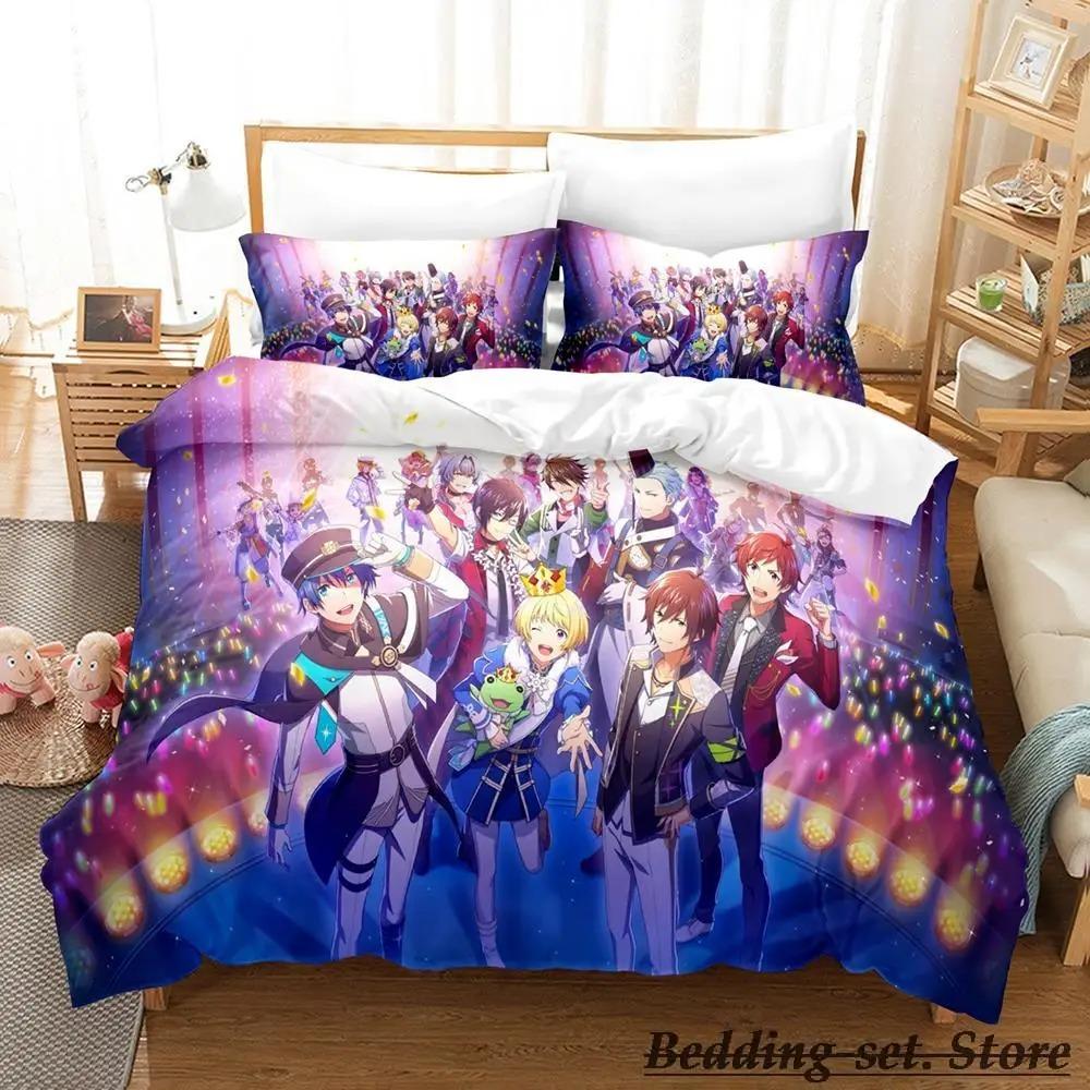 THE iDOLM@STER SideM Bedding Set Single Twin Full Queen King Size Bed Set Adult Kid Bedroom Duvetcover Sets Anime Bed