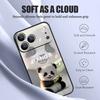 For iPhone 17 Pro Max Case Lovely Baby Panda Pattern Magnetic For Magsafe Silicone Cover For iPhone 16 Pro Max Funda iPhone 15 14 13 12 11 16E Air