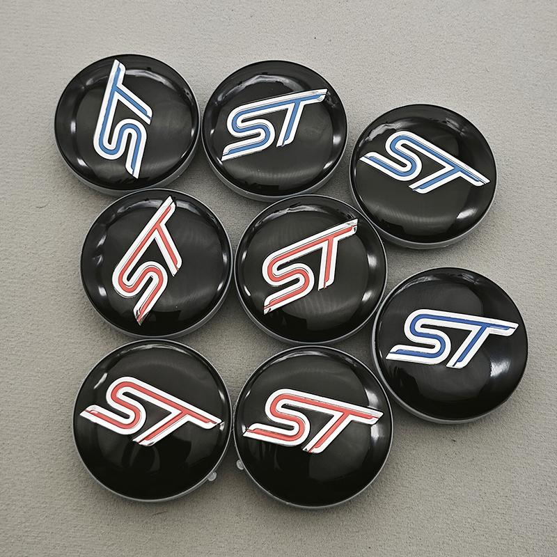 4Pcs 54mm Car Wheel Center Hub Cap Rim Cover For Ford ST Fiesta Focus Edition Puma X KUGA Mondeo Ecosport Car Auto Accessories