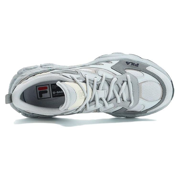 Fila Fern Grass Shoes Fabric Synthetic Leather Cow Split Leather Fashion Breathable Wear-Resistant Low-Top Dad Shoes Men Sneaker F12M331101FAW
