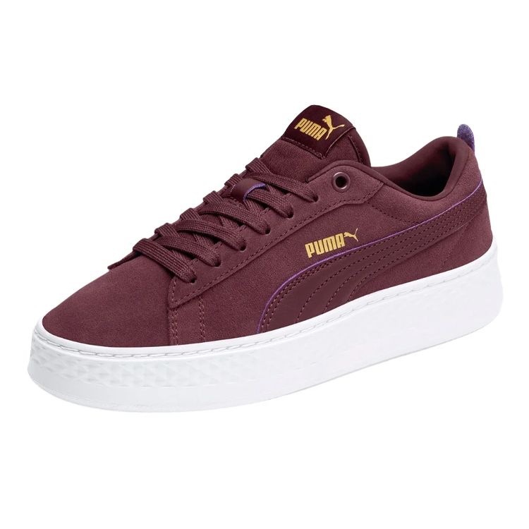 Puma Smash Platform SD Women's Burgundy White 366488-11