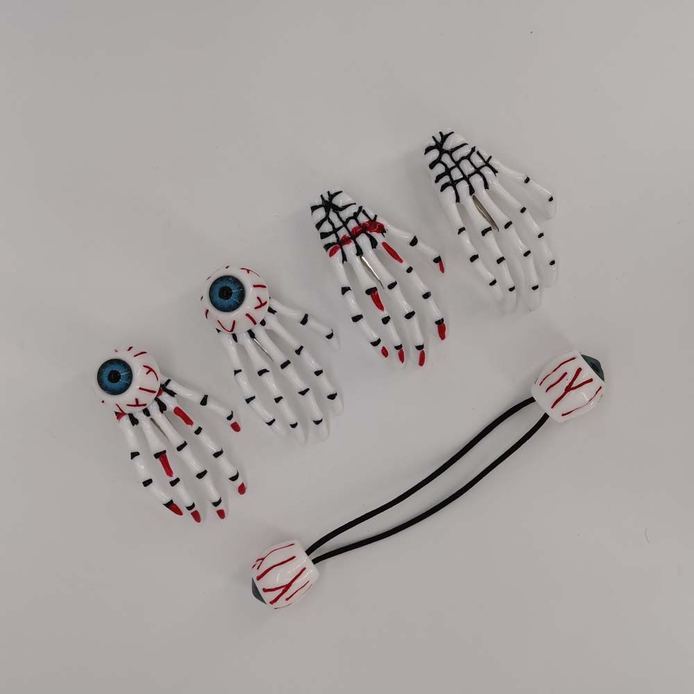 Claws Zombie Punk Women Hair Clip Korean Style Barrette Hair Accessories Halloween Rubber Band