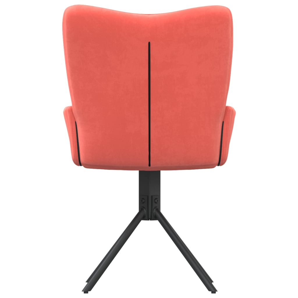 Dining Room Chairs 2 Pcs Swivel Pink Velvet