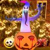 Halloween Horror Atmosphere Ornament Inflatable Glowing Toys for Children Outdoor Courtyard Lawn LED Pumpkin Ghost Air Model Toy