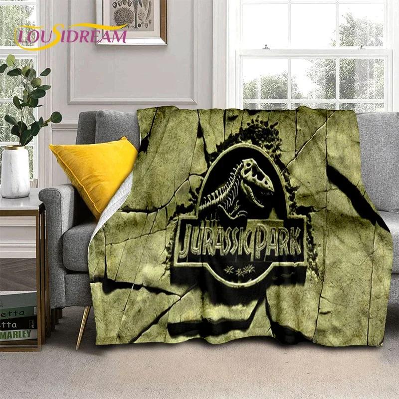 3D Cartoon Jurassic Park Dinosaur Dino Soft Flannel Blankets,Throw Blanket Comfortable Blanket for Picnic Beds Home Bedroom Kids