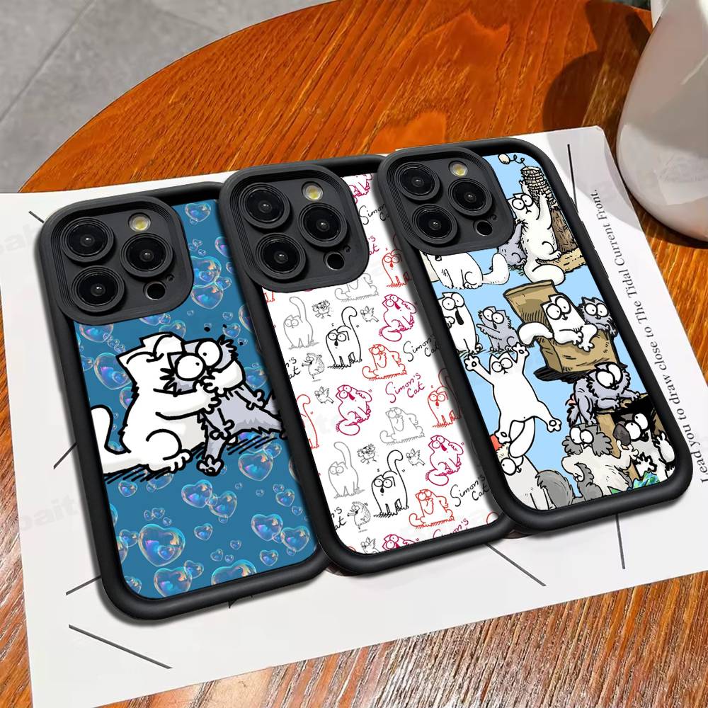 Cute S-Simons Cat For IPhone 17 16 15 14 13 12 11 Pro Max Plus Phone Case Covers