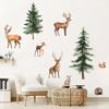 Extra Large Forest Animals Deer Rabbit Hedgehog Wall Sticker Kids Room Bedroom Self-Adhesive Decor Warm Wall Decoration