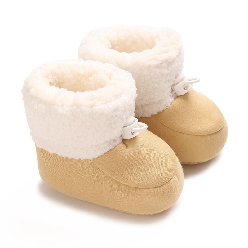 Baby Winter Cotton Shoes With Soft Sole And Magic Tape Closure For Toddler Comfort