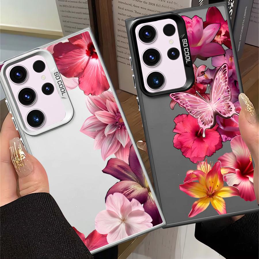 Cartoon Flower Art Case for Samsung Galaxy S26 S24 FE S23 S22 Ultra S21 Note 20 Ultra S25 S20 FE S25Edge Phone Cover