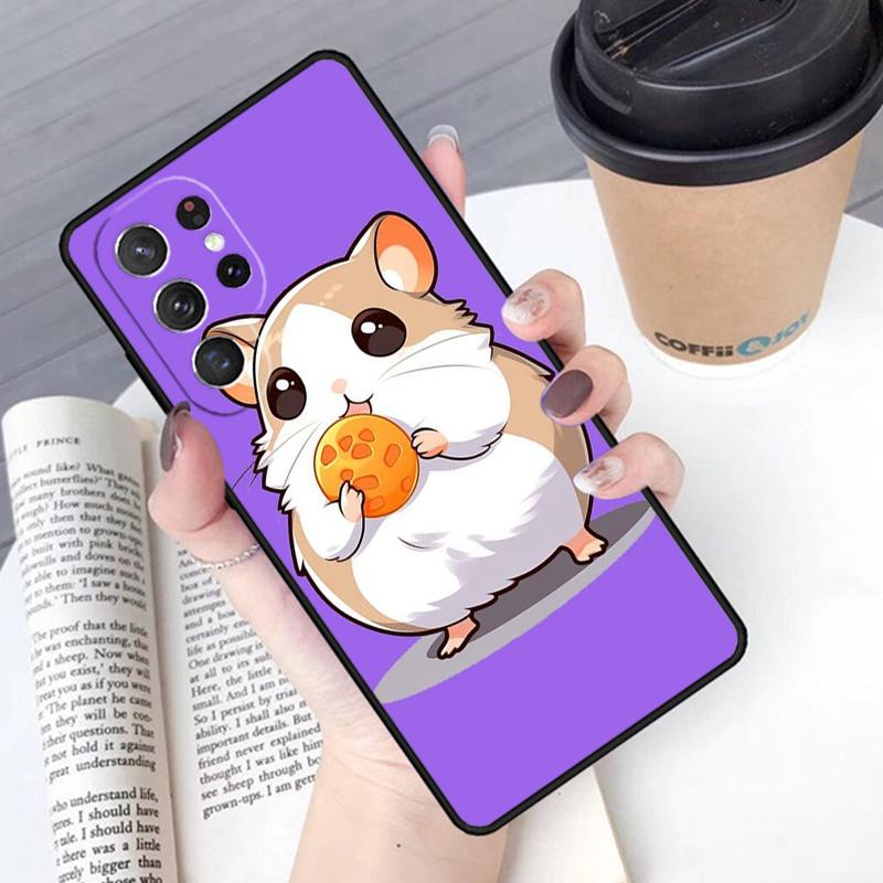 Cute Lovely Pet Hamster Phone Case Cover For Samsung Galaxy S24 S25 Ultra S21 S22 Ultra S10E Note 10 Plus Note 20 FE S23