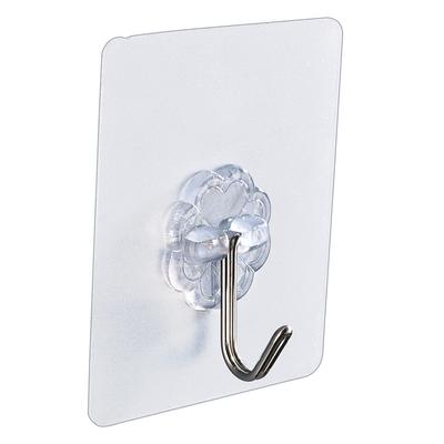 10 Stück Wandhaken Badezimmeraufhänger Transparent Spurloser Haken Küche PVC Wandhalter