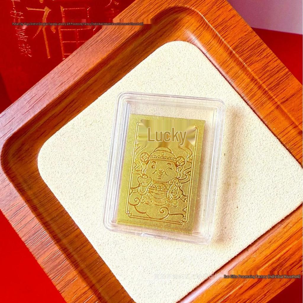 Pure Gold 999 Horse Year Phone Sticker for Wealth and Health - Popular Douyin Live Seller