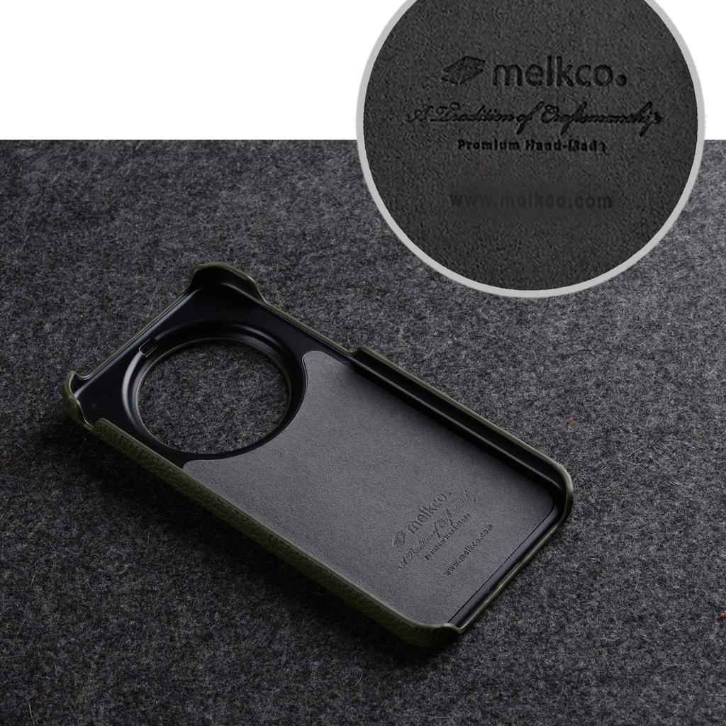 Melkco Genuine Leather Case for Xiaomi 17 Ultra Wireless Charging Mi 15 Ultra Mi15 Pro Mobile Phone Cover+Metal Lens Protector