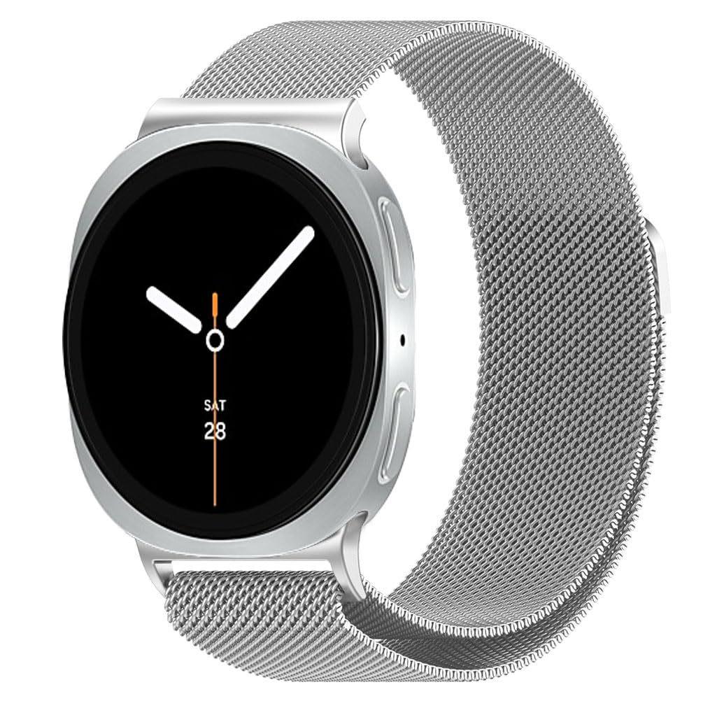 Compatible Samsung Watch8 Milanese Style Magnetic Stainless Steel Strap