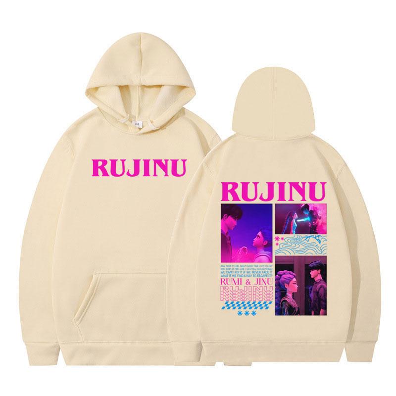 KPop Demon Hunters Huntrix Saja Boys Rujinu Aestheticshoodie Men Women Fashion Pullover Long Sleeves Loose Casual Sweatshirt Top