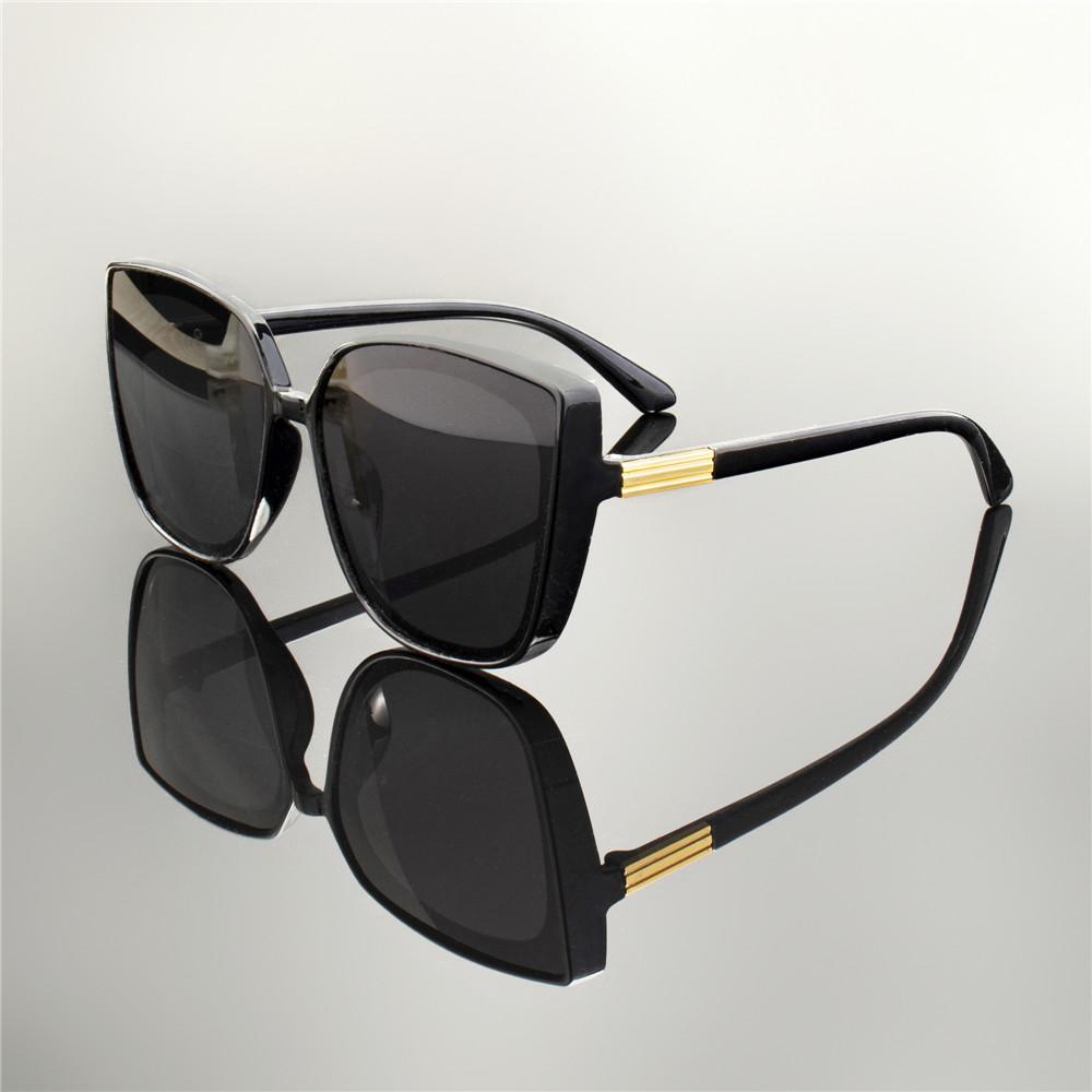 2PCS  Fashion Square Sunglasses Women Luxury Brand Big Frame Cat Eye   Sun Glasses Ladies Classic Vintage Goggle Female Glasses