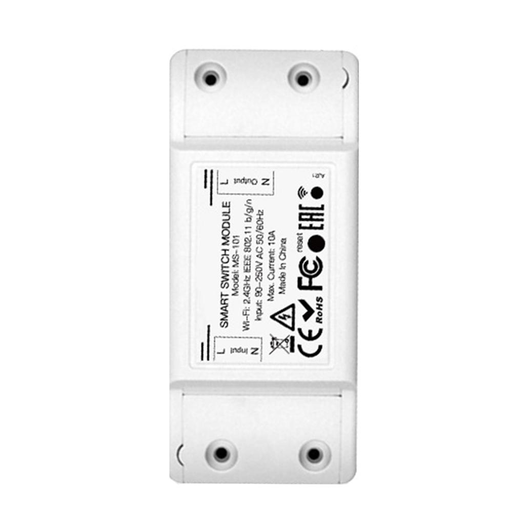 WiFi Smart Light Switch 10A for Tuya Ecosystem with Single Pole Installation and Timer Based On Off Scheduling