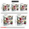 2pcs 2D Flat Printing Merry Christmas Window Curtains Snowman 0 Versatile Fabric Without Electricity Family Party Decoration