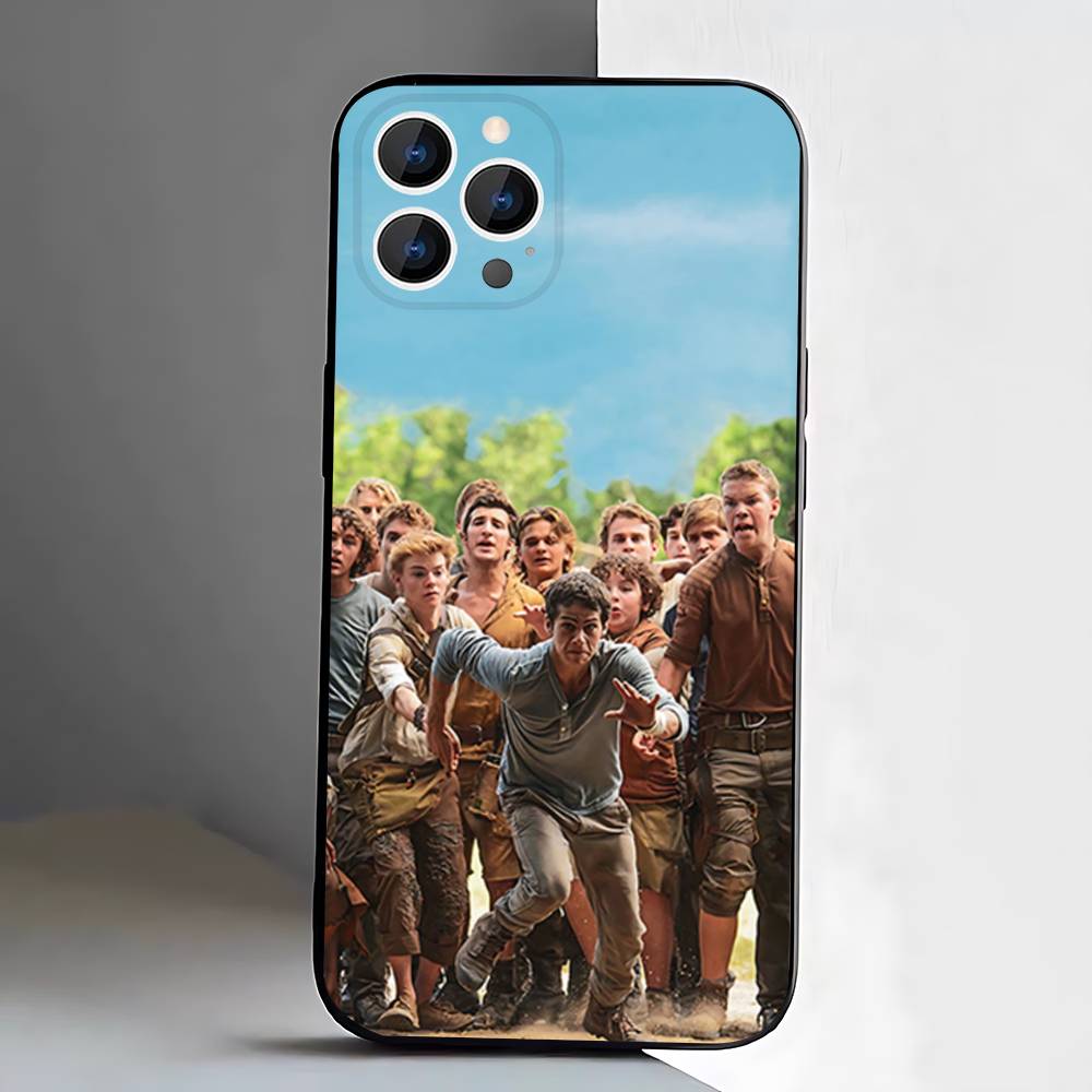 The M-Maze R-Runner Phone Case For iPhone 17,16,15,14,13,12,Pro,Max,Plus,E,SE4,Air,Mini Black Soft Box