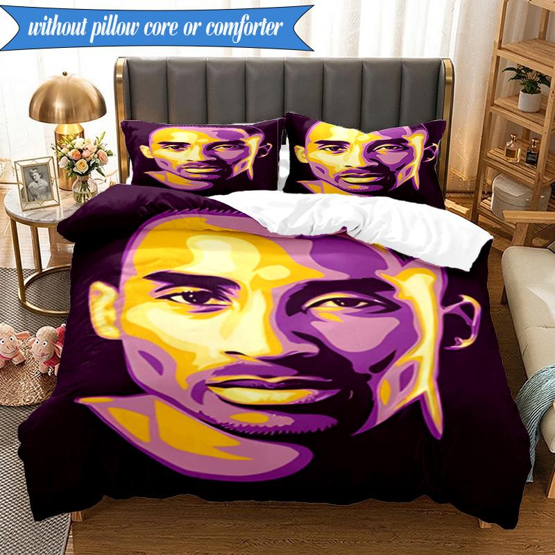 A Basketball Legend 3pcs K-pop Music Group Bedding set,Ideal for Bedroom, Dormitory,Including Duvet Cover And 2pcs Pillowcases,Fan Gifts