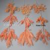 Orange-Themed Wedding Aisle Simulation Flower Arrangement - Artificial Home Decor Row Flowers