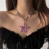 Bohemia Starfish Pendant Necklace Imitation Pearl Clavicle Chain Pearls Necklace  Women