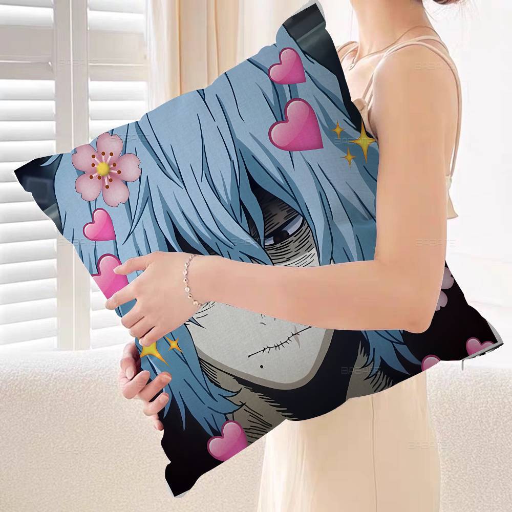 Cartoon Character Tomura Shigaraki Personalized Pillow Cover Kids Bedroom Wild Party Decor Pillowcase kid Birthday shower Gift