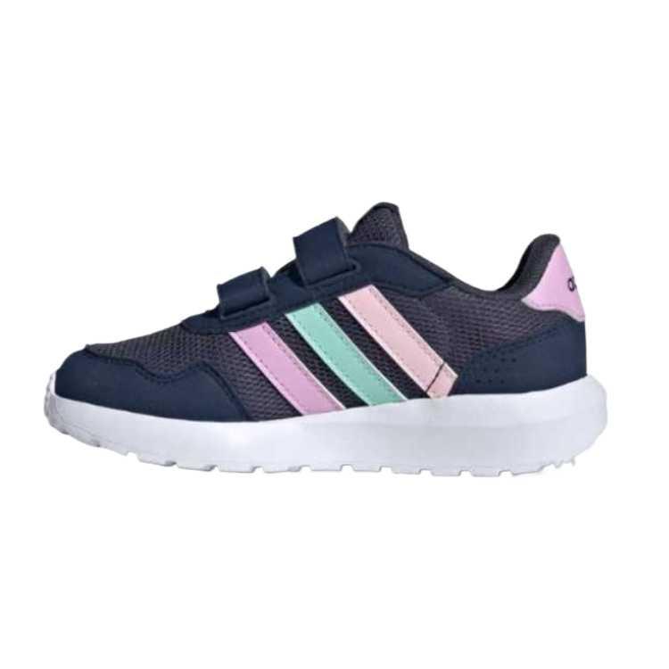 Adidas Pantofi Casual pentru Copii, Tip Adidași, Albastru-Marin, Roz, JH6218, Confortabili, Eleganti, Anti-Alunecare, Durabili, Respirabili, cu Talpă Joasă, Absorbție Transpirație, 60s