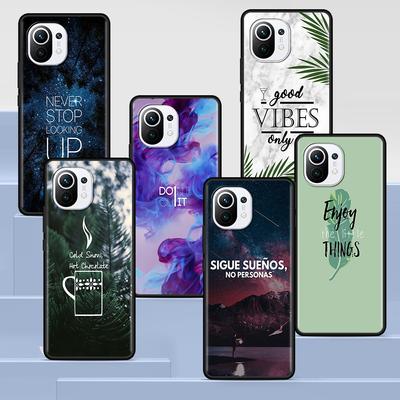Inspirational Humor Quotes Case for Xiaomi Mi 11 Ultra 11T 10T 9T Pro Note 10 A2 9 8 Lite A3 CC9E 10S CC9 Black Soft Phone Cover