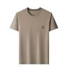 High Quality T-Shirt Men'S Crew Neck Short Sleeve Mesh Bone Flower Ice Silk Polo Shirt